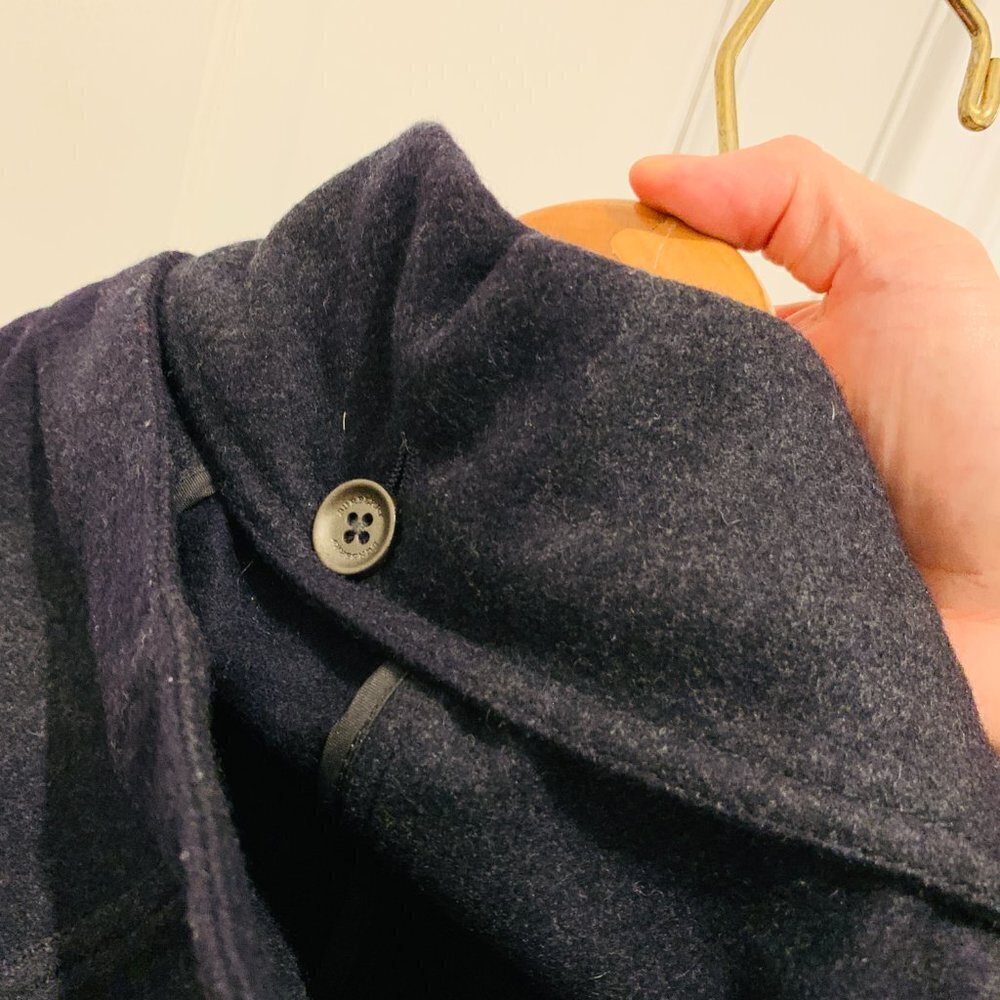 Vintage Burberry Wool Coat Women Size Large - Picture 16 of 16